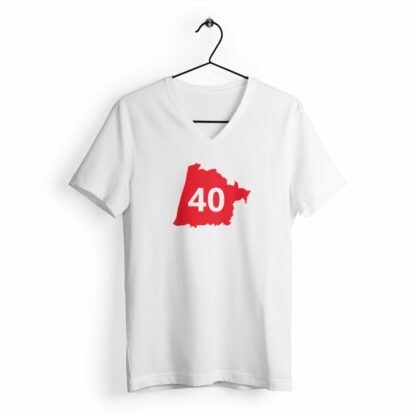 T-SHIRT Femme Col V 40 Landes