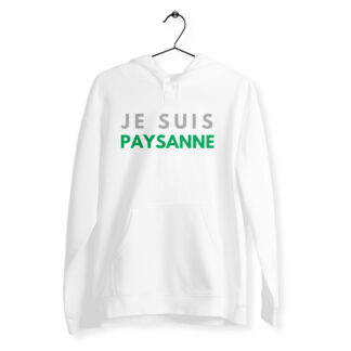 SWEAT CAPUCHE léger Je suis paysanne