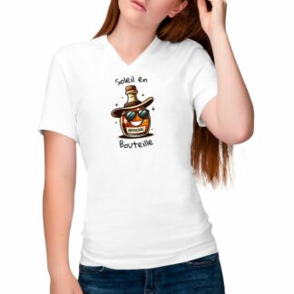 T-SHIRT Femme Col V Armagnac