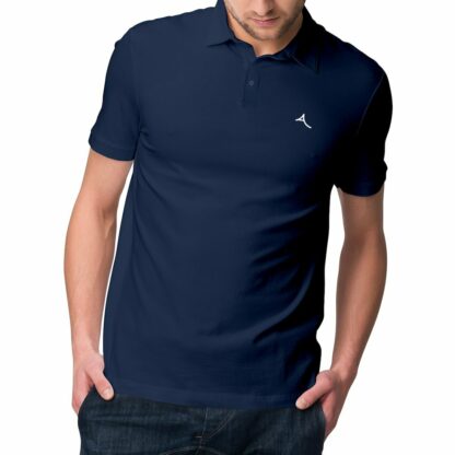 POLO Homme Anquy logo blanc