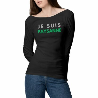 T-SHIRT Femme Manches longues Je suis paysanne